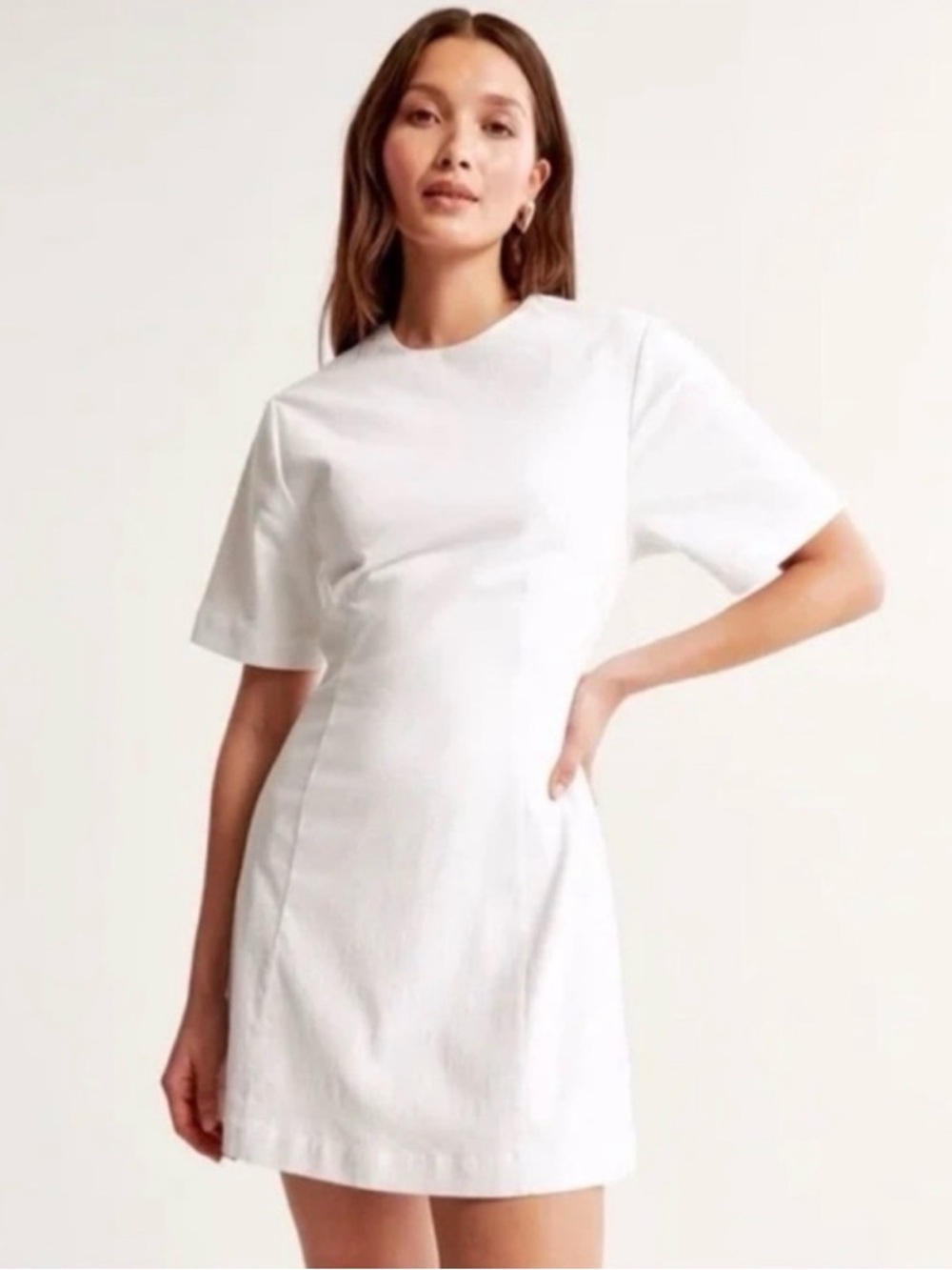 Short Sleeve - Mini Shift Dress